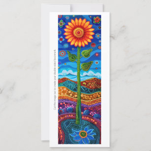 独自のDot Art Sunflowerブックマークカードの作成