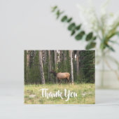 独自のElk写真を作成ありがとう ポストカード (スタンド正面)