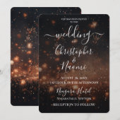 独自のEmber & Fireworksの作成 招待状 (正面/裏面)