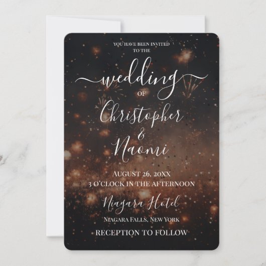 独自のEmber & Fireworksの作成 招待状 (正面)