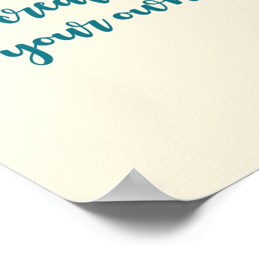 独自のFabおもしろいシャワーポスターの作成 ポスター (角)