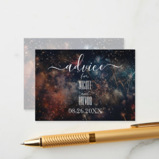 独自のFireworksのカラフル作成 アドバイスカード