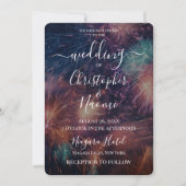 独自のFireworksのカラフル作成 招待状 (正面)