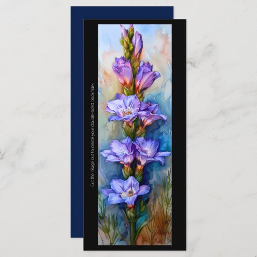 独自のGladiolusブックマー色彩の鮮やかク・カードの作成 (正面/裏面)
