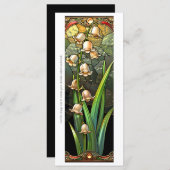 独自のGlass Lily of the Valleyブックマークを作成 (正面/裏面)