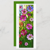 独自のGlass Wildflowersブックマークカードを作成する (正面/裏面)