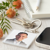 独自のGroovyセルフィーを作成する素晴らしい キーホルダー (正面右)