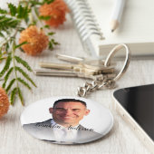 独自のGroovyセルフィーを作成する素晴らしい キーホルダー (側面)