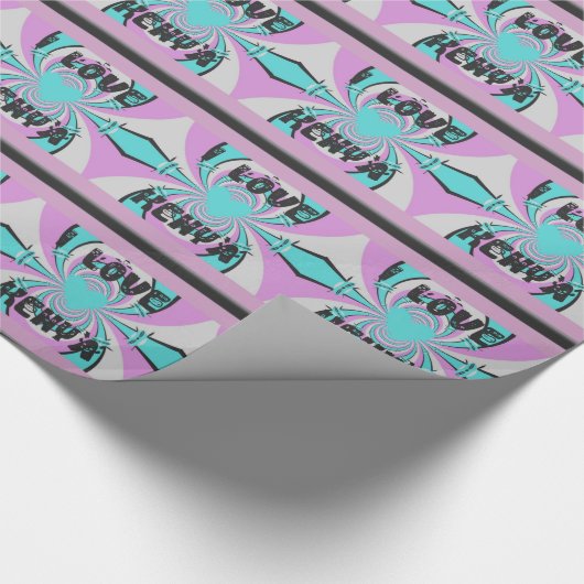 独自のHakuna Matata Kenyaを作成 ラッピングペーパー (角)