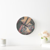 独自のHakuna Matata Masaiを作成すガーリーる ラウンド壁時計 (ホーム)
