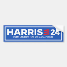 独自のHARRISを作成2024 バンパーステッカー