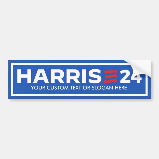 独自のHARRISを作成2024 バンパーステッカー (正面)