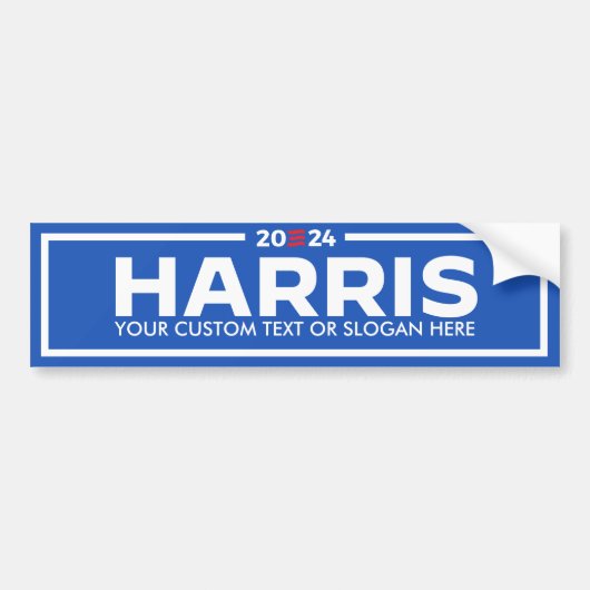 独自のHarris 2024を作成 バンパーステッカー (正面)