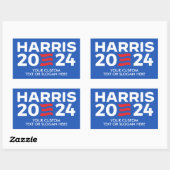 独自のHarris 2024を作成 長方形シール (シート)