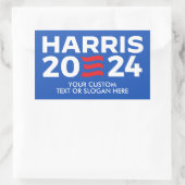 独自のHarris 2024を作成 長方形シール (バッグ)