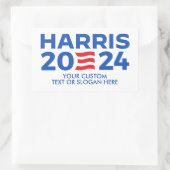 独自のHarris 2024を作成 長方形シール (バッグ)