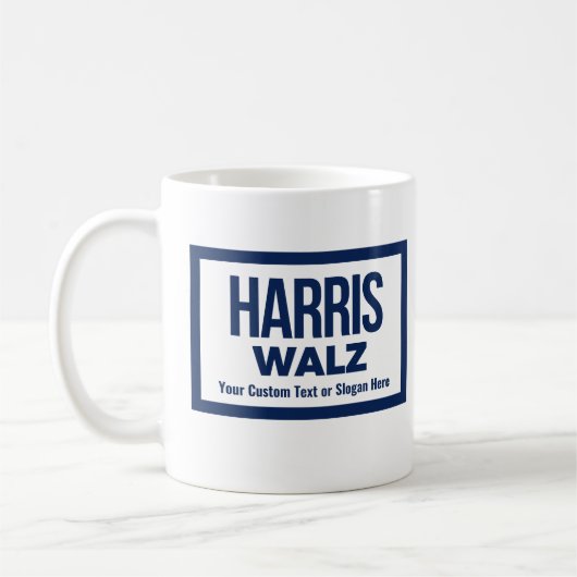 独自のHarris Walz 2024を作成 コーヒーマグカップ (左)