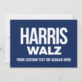 独自のHarris Walz 2024を作成 サンキューカード (正面)