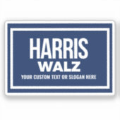 独自のHarris Walz 2024を作成 シール (正面)