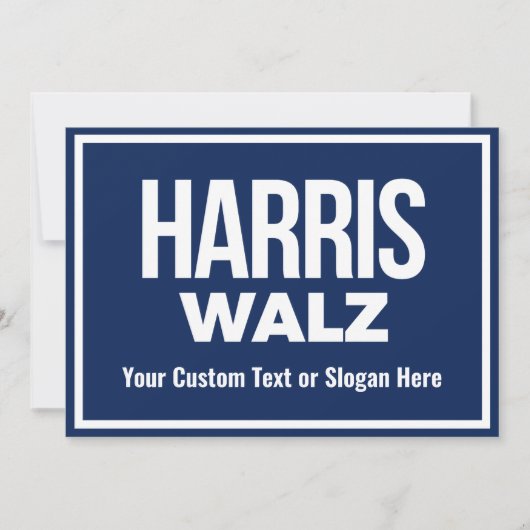独自のHarris Walz 2024を作成 招待状 (正面)