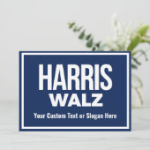 独自のHarris Walz 2024を作成 招待状 (スタンド正面)