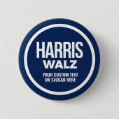 独自のHarris Walz 2024を作成 缶バッジ (正面)