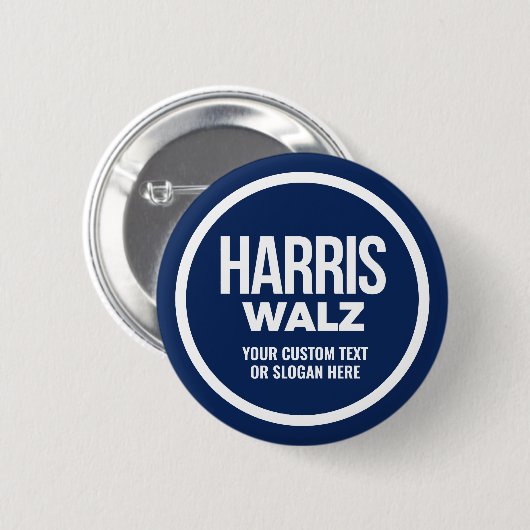 独自のHarris Walz 2024を作成 缶バッジ (正面&裏面)