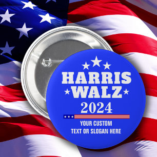 独自のHarris Walz 2024を作成 缶バッジ