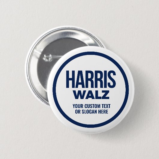 独自のHarris Walz 2024を作成 缶バッジ (正面&裏面)