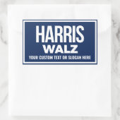独自のHarris Walz 2024を作成 長方形シール (バッグ)