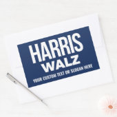 独自のHarris Walz 2024を作成 長方形シール (封筒)