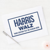 独自のHarris Walz 2024を作成 長方形シール (封筒)