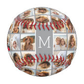 独自のInstaフォトコラージンググレーを作成 野球ボール (裏面)