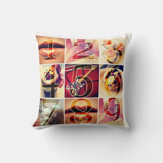 独自のInstagramを作成する クッション (正面)