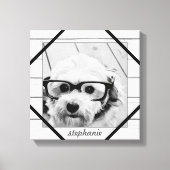 独自のInstagramアートを作成 – 素朴な背景 キャンバスプリント (正面)