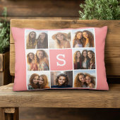 独自のInstagramコラージュのモノグラムをカスタム作成 アクセントクッション