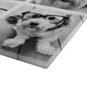 独自のInstagramコラージュのモノグラムをカスタム作成 カッティングボード (角)