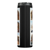 独自のInstagramコラージュのモノグラムをカスタム作成 タンブラー (裏面)