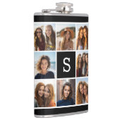 独自のInstagramコラージュのモノグラムをカスタム作成 フラスク (右)