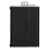 独自のInstagramコラージュのモノグラムをカスタム作成 フラスク (裏面)