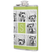 独自のInstagramコラージュのモノグラムをカスタム作成 フラスク (左)