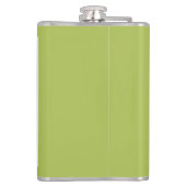 独自のInstagramコラージュのモノグラムをカスタム作成 フラスク (裏面)