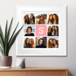 独自のInstagramコラージュのモノグラムをカスタム作成 ポスター<br><div class="desc">8つの正方形の写真を使用してユニーク個人の贈り物を作成する。または保ヒバの子犬とトレンディーを作ることができる。変更をもし行うには、ツークリックルの写真を調整する必要がある。</div>