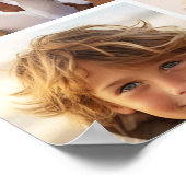 独自のInstagramコラージュのモノグラムをカスタム作成 ポスター (角)