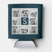 独自のInstagramコラージュのモノグラムをカスタム作成 缶クーラー (正面)