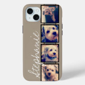 独自のInstagramコラージュを作成 – linen beige Case-Mate iPhoneケース (裏面)