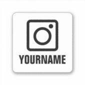 独自のinstagramシンボルビニールカーのシールを作成 シール (正面)