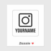 独自のinstagramシンボルビニールカーのシールを作成 シール (シート)