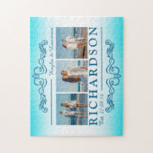 独自のInstagramビーチ結婚式Monogramの作成 ジグソーパズル (縦)