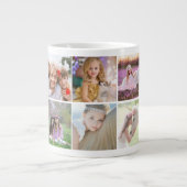 独自のInstagramフォトカスタムコラージュを作成 ジャンボコーヒーマグカップ (正面)